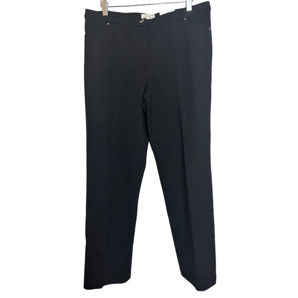 Laura Petites Signature Fit Straight Leg Comfort Stretch Black Pants - Picture 8 of 14
